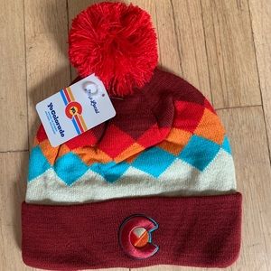 Colorado Multi-color Pom-Pom Beanie NWT
